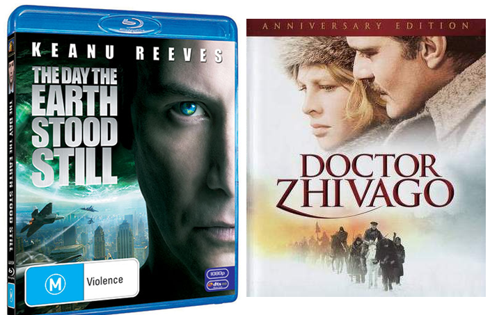 The Day The Earth Stood Still 2008 keanu reeves kapakl ve Doctor Zhivago blu-ray-adsizjpg