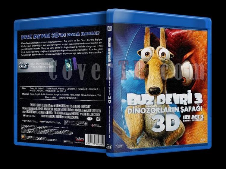 Ice Ace 3 Dawn of the Dinosaurs (2009) - Bluray Cover - Trke-ice_age_3_dawn_of_the_dinosaurs_scanjpg