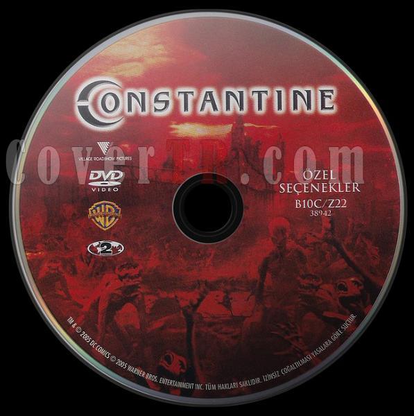 Constantine (zel Seenekler) - Scan Dvd Label - Trke [2005]-co2jpg