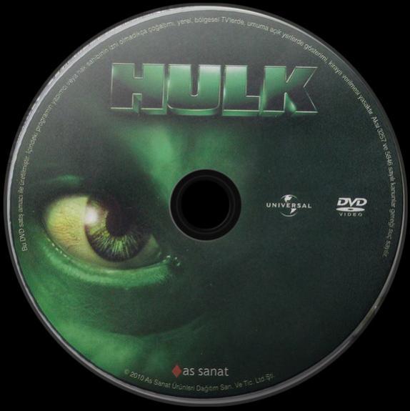 Hulk - DVD Label Orjinal Trke (2003)-0jpg