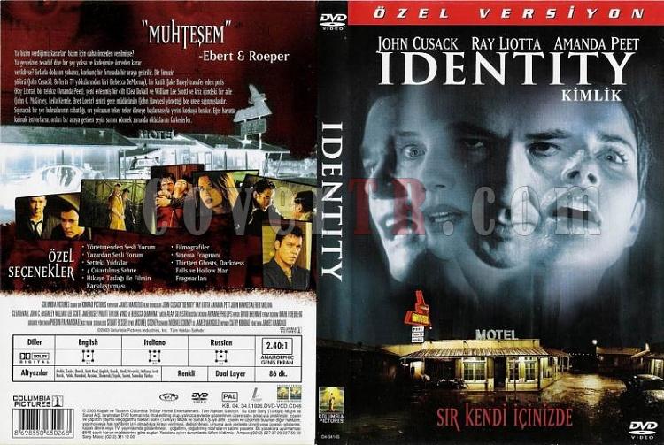 Identity - DVD Cover Trke 2003-identity_turkishjpg