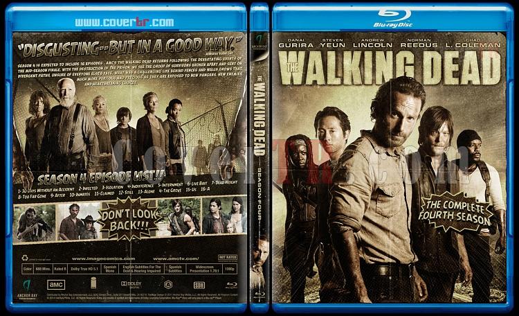 The Walking Dead (Season 4) - Custom Bluray Cover - English-blu-ray-1-disc-flat-3173x1762-11mmjpg