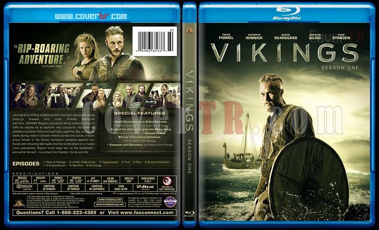 Vikings (Season 1) - Custom Bluray Cover - English [2013]-vikings-br-izlemejpg