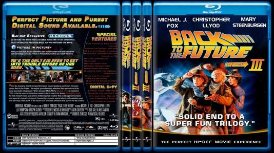 Back to the Future (Gelecee Dn) - Custom Bluray Cover Set - English [1985-1989-1990]-back-future-gelecege-donus-setjpg