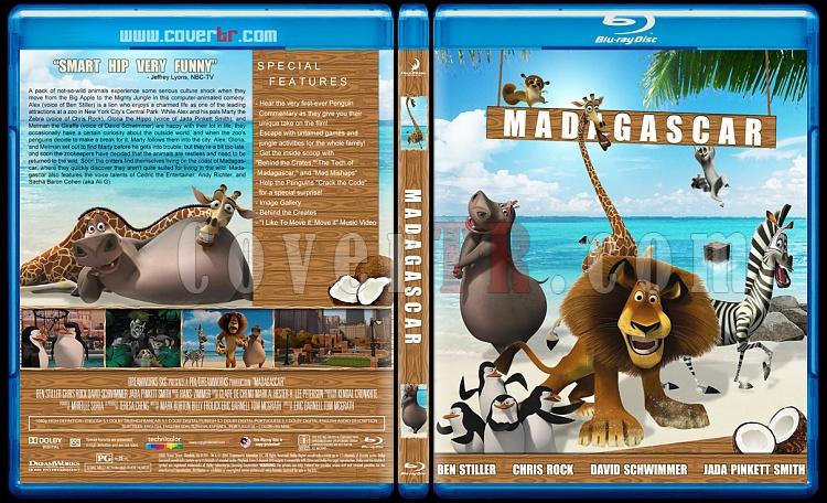 Madagascar Collection (Madagaskar Koleksiyonu) - Custom Bluray Cover Set - English [2005-2008-2012]-madagascar-2005jpg