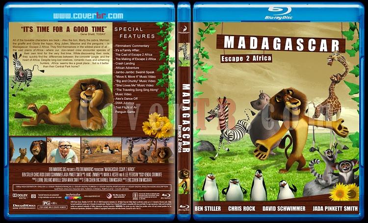 Madagascar Collection (Madagaskar Koleksiyonu) - Custom Bluray Cover Set - English [2005-2008-2012]-madagascar-escape-2-africa-2008jpg