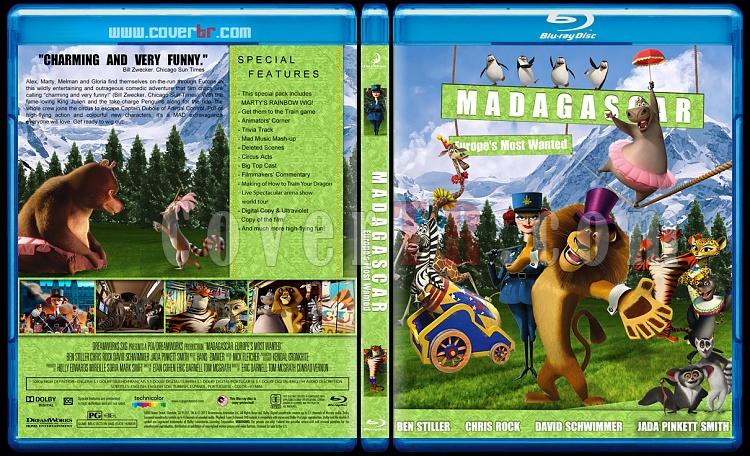 Madagascar Collection (Madagaskar Koleksiyonu) - Custom Bluray Cover Set - English [2005-2008-2012]-madagascar-europes-most-wantedjpg