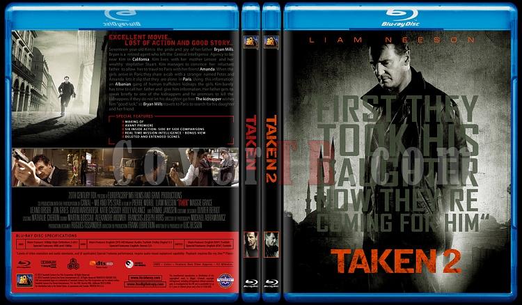 Taken Duology - Custom Bluray Cover Set - English [2008-2011]-br-spinejpg