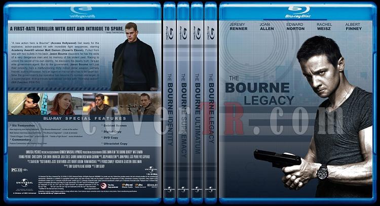 The Bourne Collection - Custom Bluray Cover Set - English-bournejpg