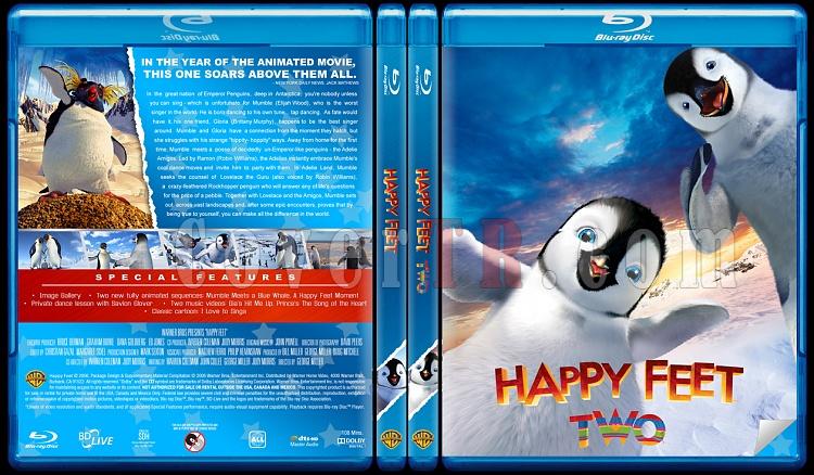 Happy Feet (Neeli Ayaklar) - Custom Bluray Cover Set - English [2006-2011]-happyjpg