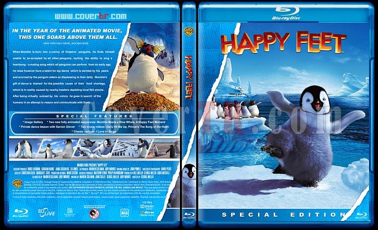 Happy Feet Collection (Neeli Ayaklar Koleksiyonu) - Custom Bluray Cover Set - English [2006-2011]-happy-feet-v2jpg