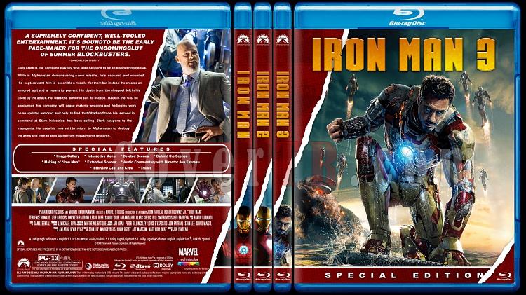 Iron Man Collection - Custom Bluray Cover Set - English [2008-2010-2013]-alljpg