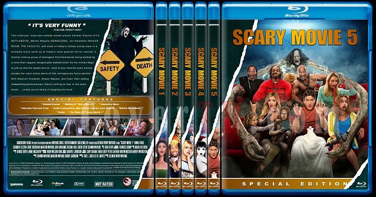 Scary Movie Collection (Korkun Bir Film Koleksiyonu) - Custom Bluray Cover Set - English-scary-movie-collectionjpg