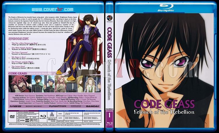 Code Geass: Lelouch of the Rebellion - Custom Bluray Cover Set - English [2006]-01jpg