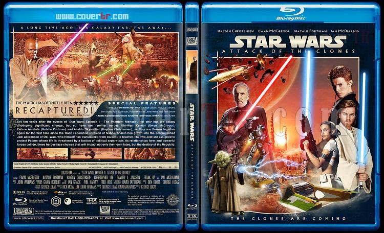 Star Wars (Episode 1-6) - Custom Bluray Cover Set - English [1977-2005]-2_star_wars_episode_ii-attack_of_the_clones_bd-by_matush_v2_ctrjpg