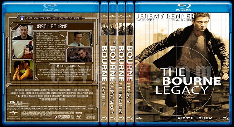 The Bourne Collection - Custom Bluray Cover Set - English [2002-2012]-0jpg