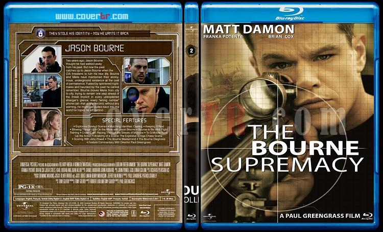 The Bourne Collection - Custom Bluray Cover Set - English [2002-2012]-2jpg
