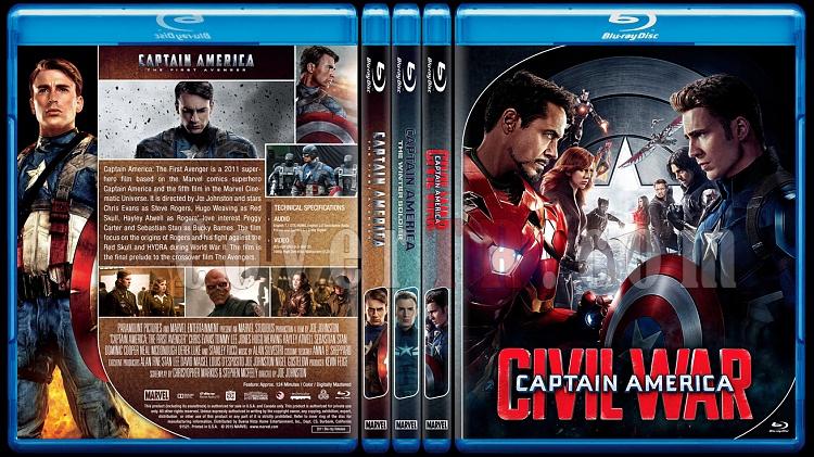 Captain America Series - Custom Bluray Cover Set - English [2011 - 2014 - 2016]-captainamericacollectionjpg