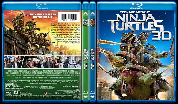 Teenage Mutant Ninja Turtles Collection 3D (Ninja Kaplumbaalar Koleksiyonu 3D) - Custom Bluray Cover Set - English [2014-2016]-0jpg