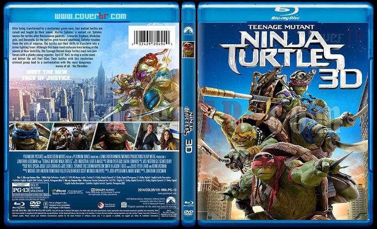 Teenage Mutant Ninja Turtles Collection 3D (Ninja Kaplumbaalar Koleksiyonu 3D) - Custom Bluray Cover Set - English [2014-2016]-1jpg