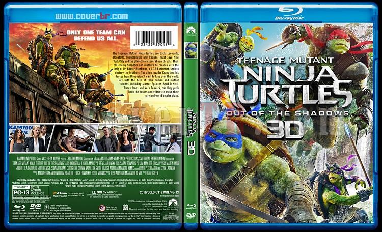 Teenage Mutant Ninja Turtles Collection 3D (Ninja Kaplumbaalar Koleksiyonu 3D) - Custom Bluray Cover Set - English [2014-2016]-2jpg