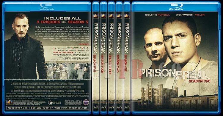 Prison Break (Seasons 1-5) - Custom Bluray Cover Set - English [2005-2017]-0jpg