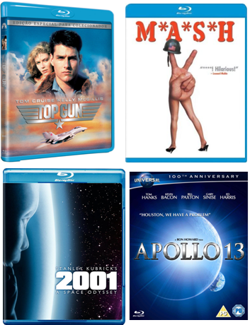 M*A*S*H* & apollo 13 & 2001: A Space Odyssey & Top Gun Blu-ray-adsizjpg