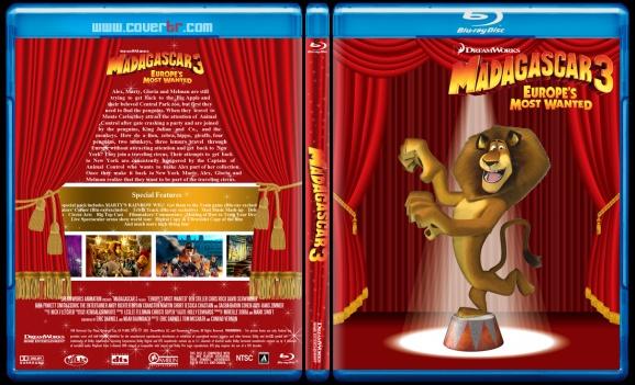 Madagascar 3: Europe's Most Wanted - Custom Bluray Cover - English [2012]-pozjpg