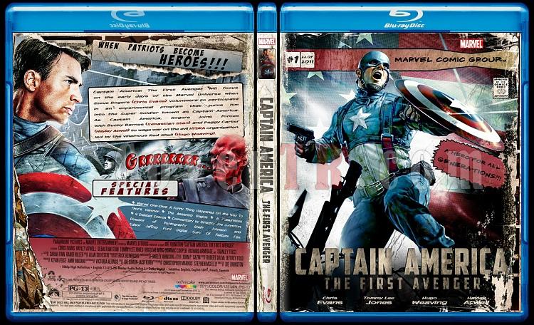 Captain America: The First Avenger (lk Yenilmez: Kaptan Amerika) - Custom Bluray Cover - English [2011]-captainjpg