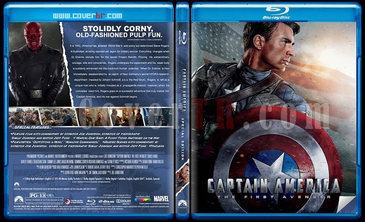 Captain America: The First Avenger (lk Yenilmez: Kaptan Amerika) - Custom Bluray Cover - English [2011]-captain-america-brjpg