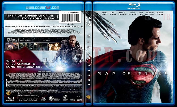 Man of Steel (elik Adam) - Custom Bluray Cover - English [2013]-manjpg