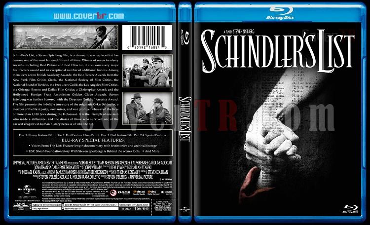 Schindler's List (Schindler'in Listesi) - Custom Bluray Cover - English [1993]-blu-ray-1-disc-flat-3173x1762-11mmjpg