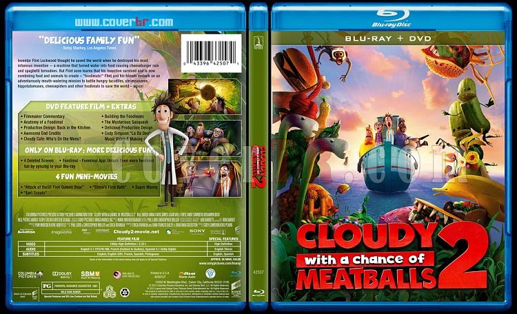 Cloudy with a Chance of Meatballs 2 - Custom Bluray Cover - English [2013]-v2jpg