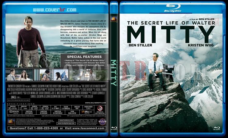 The Secret Life of Walter Mitty - Custom Bluray Cover - English [2013]-v1jpg