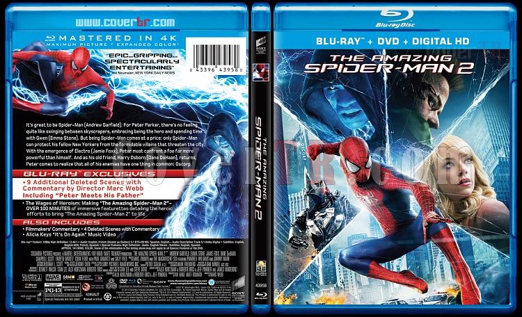 The Amazing Spiderman (nanlmaz rmcek Adam 2) - Custom Bluray Cover - English [2014]-amazing-spiderman-2-riddick-v1-previewjpg