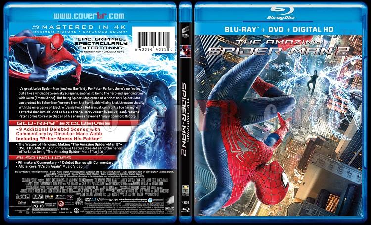 The Amazing Spiderman (nanlmaz rmcek Adam 2) - Custom Bluray Cover - English [2014]-amazing-spiderman-2-riddick-v5-previewjpg