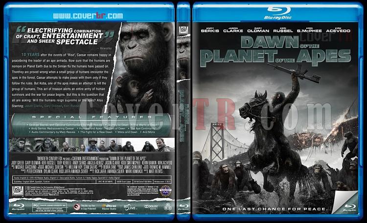 Dawn of the Planet of the Apes (Maymunlar Cehennemi: afak Vakti) - Custom Bluray Cover - English [2014]-previewjpg