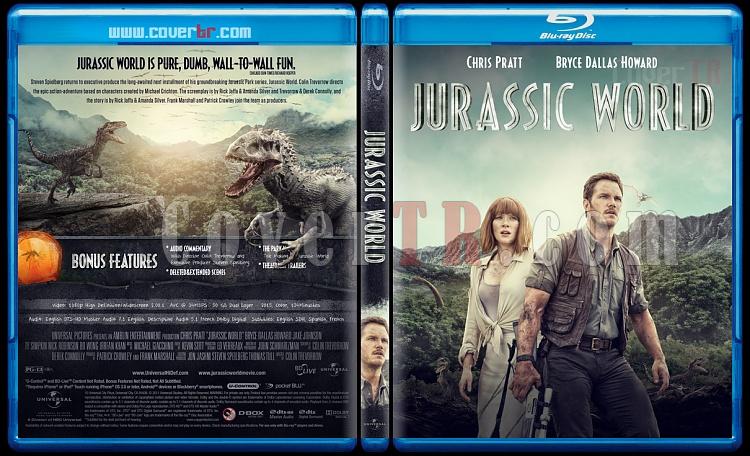 Jurassic World - Custom Bluray Cover - English [2015]-blu-ray-1-disc-flat-3173x1762-11mmjpg