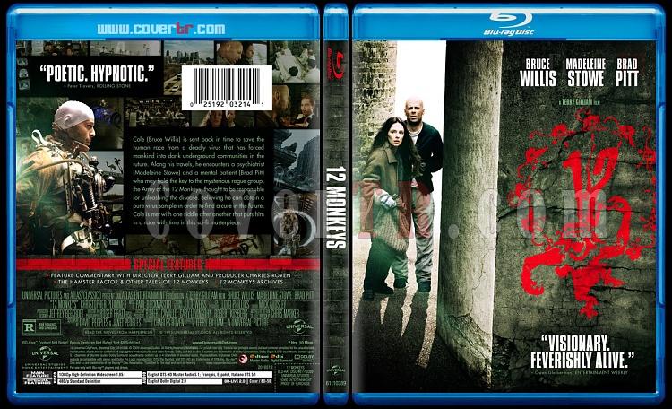 Twelve Monkeys - Custom Bluray Cover - English [1995]-12monkeysbluraycoverbunnydojojpg