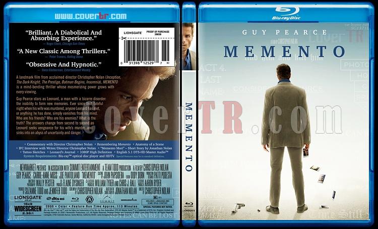 Memento - Custom Bluray Cover - English [2000]-memento10thanniversarybluraycoverbunnydojojpg