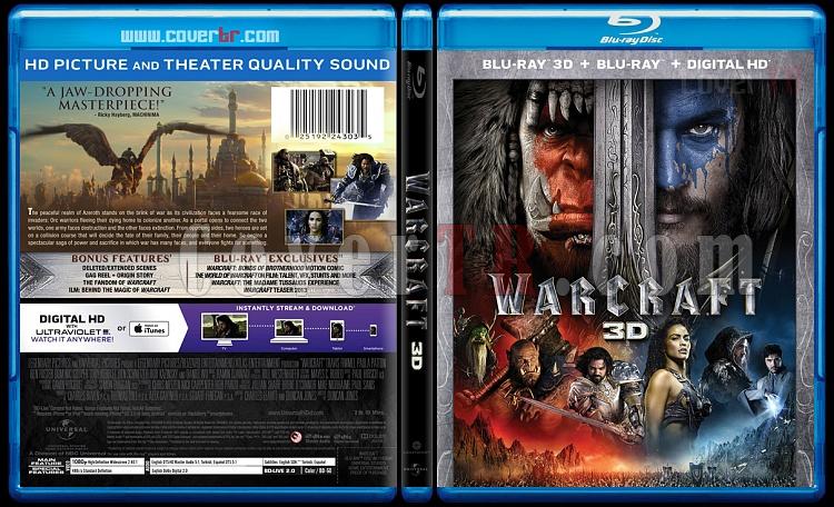 Warcraft 3D - Custom Bluray Cover - English [2016]-previewjpg