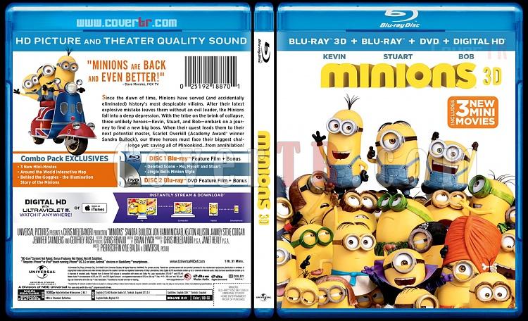 Minions (Minyonlar) 3D - Custom Bluray Cover - English [2015]-blu-ray-1-disc-flat-3173x1762-11mmjpg