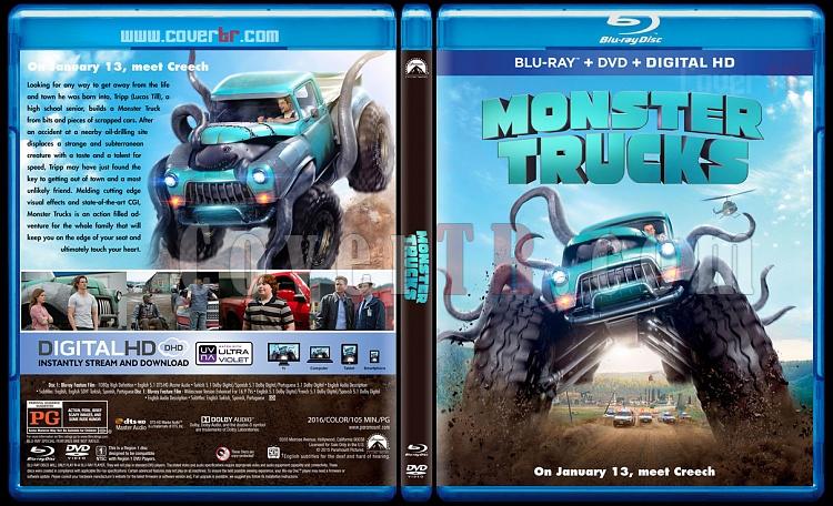 Monster Trucks (Canavar Kamyonlar) - Custom Bluray Cover - English [2016]-1jpg