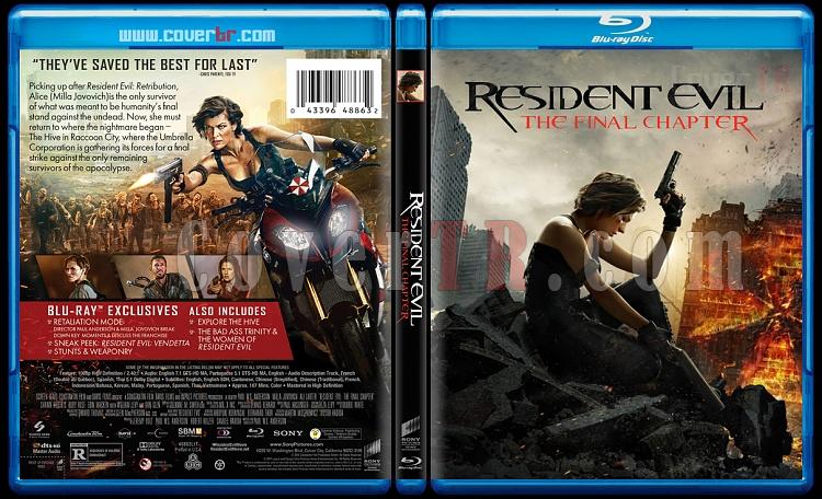 Resident Evil: The Final Chapter (lmcl Deney: Son Blm) - Custom Bluray Cover - English [2016]-12jpg