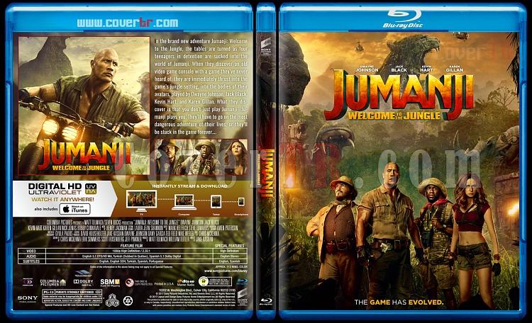 Jumanji: Welcome to the Jungle - Custom Bluray Cover - English [2017]-1jpg