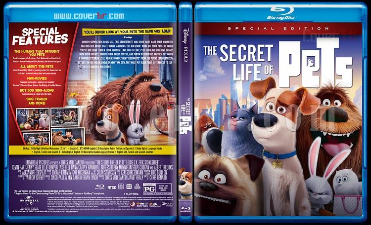 The Secret Life of Pets (Evcil Hayvanlarn Gizli Yaam) - Custom Bluray Cover - English [2015]-01jpg