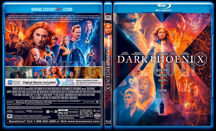 X-Men : Dark Phoenix - Custom Bluray Cover - English [2019]-2jpg