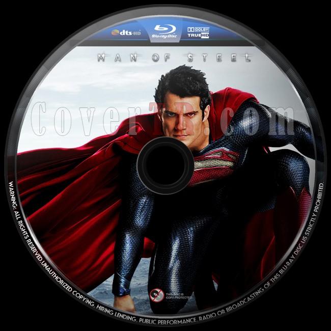 Man of Steel  (elik Adam) - Custom Bluray Label - English [2013]-sdasdjpg