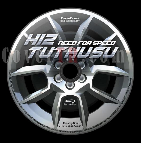 Need For Speed (Hz Tutkusu) - Custom Bluray Label - Trke [2014]-discjpg