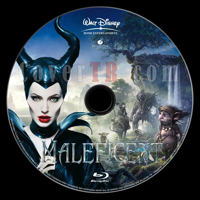 Maleficent (Malefiz) - Custom Bluray Label - English [2014]-onizlemejpg